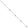 Children's Sterling Silver Bracelet w/ CZ Butterfly's